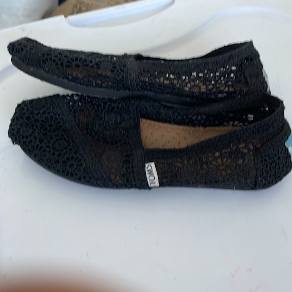 EUC! Toms Alpargata Moroccan Crochet - Size 6 - Picture 5 of 8